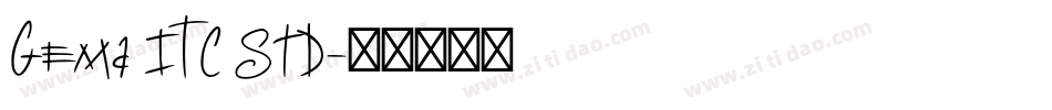 Gema ITC Std字体转换